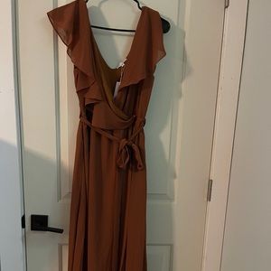 Baltic Born Katya rust maxi dress NWT